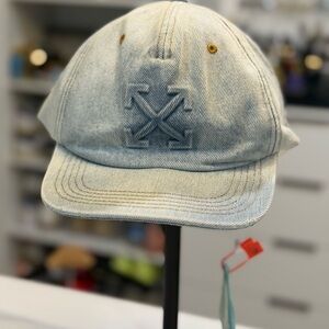Off-White Light Blue Denim Cap - Brand New